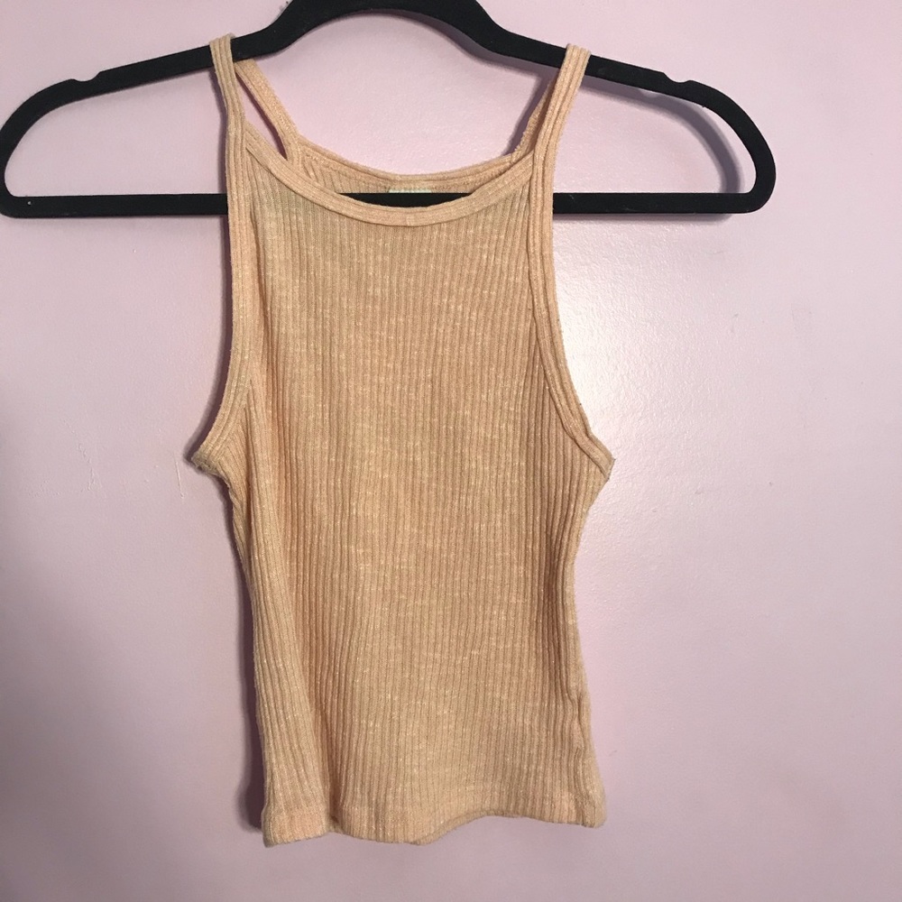 Light orange halter top